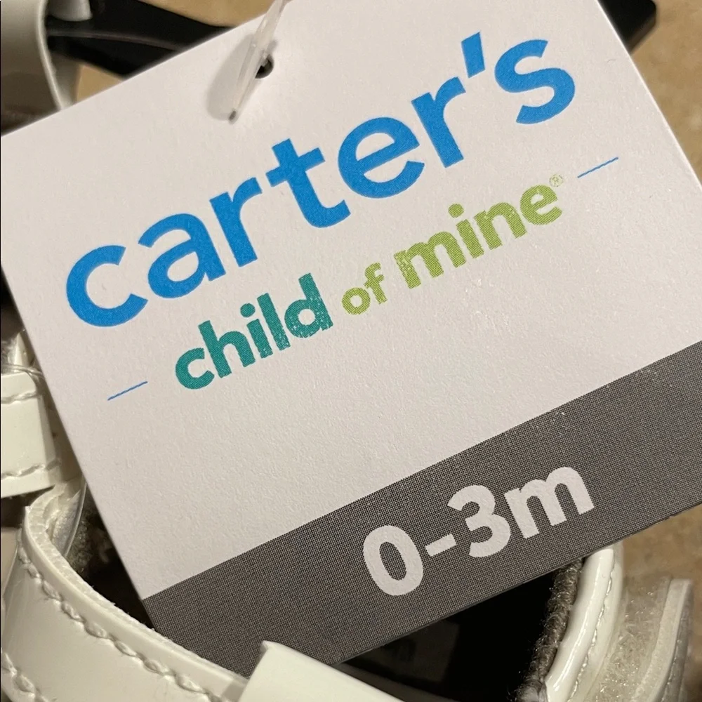 Child of Mine White and Brown Baby Shoe Set